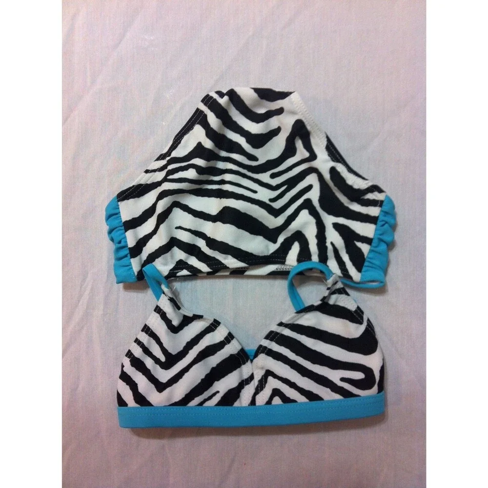 NWOT XHILARATION GIRLS 2 PIECE SWIMSUIT SIZE XS 4-5